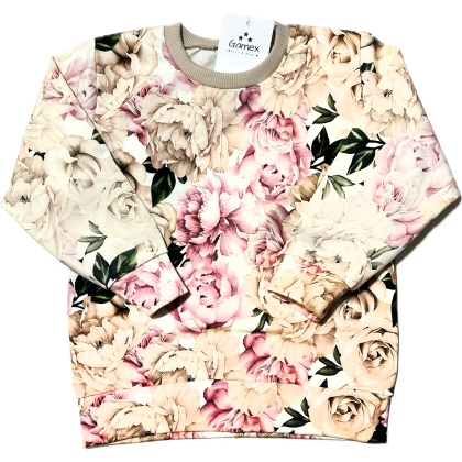 Bluza bawełniana GAMEX - KWIATY -PEONIE Rozmiar 98